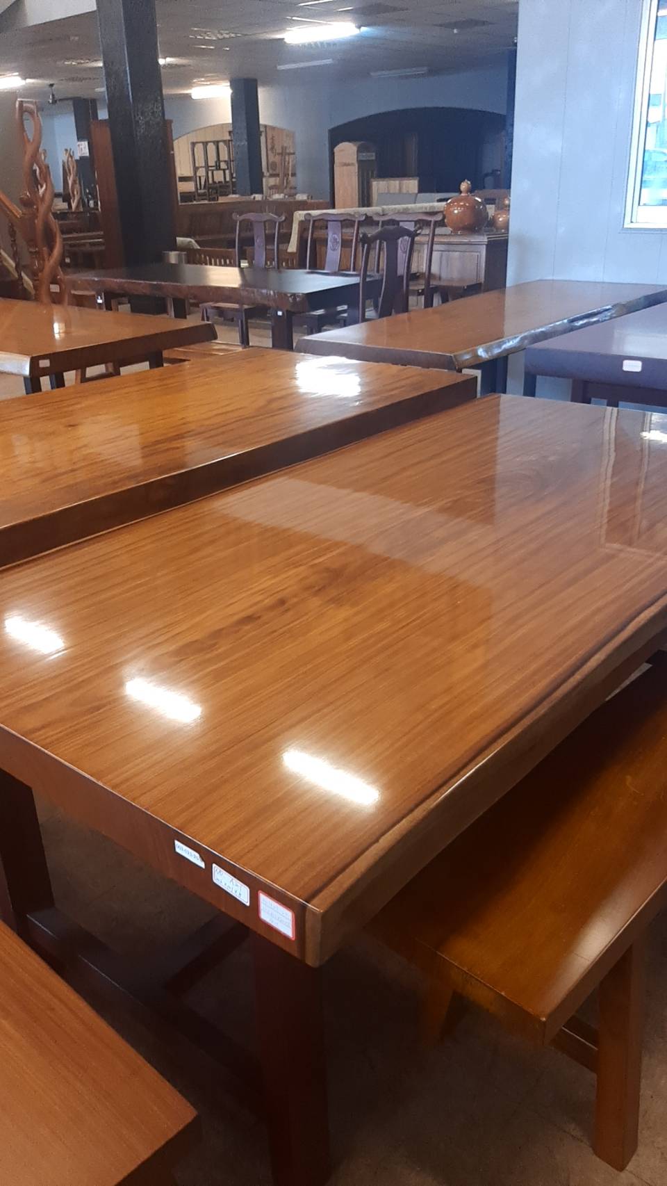 柚木大板桌