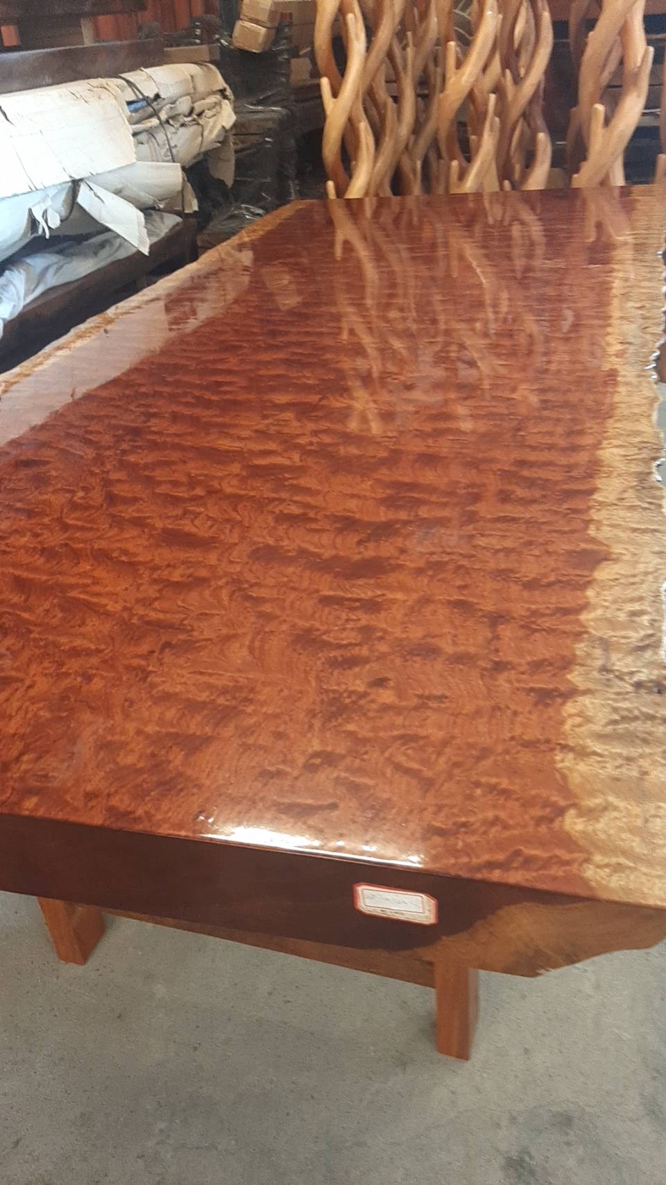閃電紋蜈蚣紋大板桌